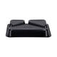 151307 - Menubak CPET 225 x 175 x 34 mm zwart 430/225/165 ml rechthoekig 3-vaks