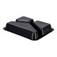 151307 - Menubak CPET 225 x 175 x 34 mm zwart 430/225/165 ml rechthoekig 3-vaks