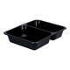 115505 - Menubak CPET 225 x 175 x 43 mm zwart 655/455 ml rechthoekig 2-vaks