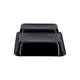 115505 - Menubak CPET 225 x 175 x 43 mm zwart 655/455 ml rechthoekig 2-vaks