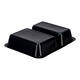 115505 - Menubak CPET 225 x 175 x 43 mm zwart 655/455 ml rechthoekig 2-vaks