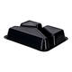 115506 - Menubak CPET 225 x 175 x 43 mm zwart 525/275/205 ml rechthoekig 3-vaks