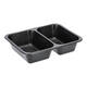 160064 - Menubak PP Caterline 2-vaks 227 x 178 x 50 mm - zwart 645/540 cc