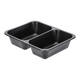 160064 - Menubak PP Caterline 2-vaks 227 x 178 x 50 mm - zwart 645/540 cc