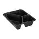 160065 - Menubak PP Caterline 3-vaks 227 x 178 x 50 mm - zwart - 530/325/235 cc
