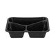 160065 - Menubak PP Caterline 3-vaks 227 x 178 x 50 mm - zwart - 530/325/235 cc