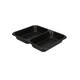 162147 - Menubak PP Caterline 2-vaks 227 x 178 x 32 mm - zwart 440/370 cc