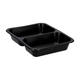 162151 - Menubak PP Caterline 2-vaks 227 x 178 x 40 mm  zwart 550/480 cc