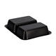 162151 - Menubak PP Caterline 2-vaks 227 x 178 x 40 mm  zwart 550/480 cc