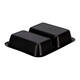 162151 - Menubak PP Caterline 2-vaks 227 x 178 x 40 mm  zwart 550/480 cc