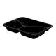 162303 - Menubak PP Caterline 3-vaks 227 x 178 x 32 mm - zwart 350/225/170 cc