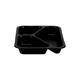 162303 - Menubak PP Caterline 3-vaks 227 x 178 x 32 mm - zwart 350/225/170 cc