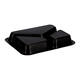 162303 - Menubak PP Caterline 3-vaks 227 x 178 x 32 mm - zwart 350/225/170 cc