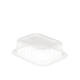 758516 - Menubak PP Side Dish 1-vaks 138 x 114 x 35 mm - transparant 350 cc
