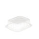 758516 - Menubak PP Side Dish 1-vaks 138 x 114 x 35 mm - transparant 350 cc