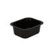 758002 - Menubak PP Side Dish 1-vaks 138 x 114 x 53 mm - zwart 470 cc