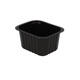 758602 - Menubak PP Side Dish 1-vaks 138 x 114 x 70mm - zwart 630 cc