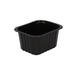 758602 - Menubak PP Side Dish 1-vaks 138 x 114 x 70mm - zwart 630 cc