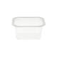 758606 - Menubak PP Side Dish 1-vaks 138 x 114 x 70 mm - transparant 630 cc