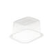 758606 - Menubak PP Side Dish 1-vaks 138 x 114 x 70 mm - transparant 630 cc
