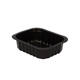 758512 - Menubak PP Side Dish 1-vaks 138 x 114 x 35 mm - zwart 350 cc