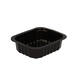 758512 - Menubak PP Side Dish 1-vaks 138 x 114 x 35 mm - zwart 350 cc