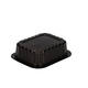 758512 - Menubak PP Side Dish 1-vaks 138 x 114 x 35 mm - zwart 350 cc