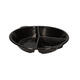 176394 - Menubak PP Pearl L3 rond 3-vaks ø 250 x 42 mm - zwart 590/327/238 cc