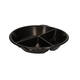 176394 - Menubak PP Pearl L3 rond 3-vaks ø 250 x 42 mm - zwart 590/327/238 cc