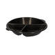 176394 - Menubak PP Pearl L3 rond 3-vaks ø 250 x 42 mm - zwart 590/327/238 cc