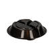 176394 - Menubak PP Pearl L3 rond 3-vaks ø 250 x 42 mm - zwart 590/327/238 cc
