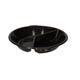 176395 - Menubak PP Pearl L2 rond 2-vaks ø 250 x 42 mm - zwart 750/490 cc