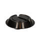 176395 - Menubak PP Pearl L2 rond 2-vaks ø 250 x 42 mm - zwart 750/490 cc