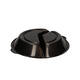 176395 - Menubak PP Pearl L2 rond 2-vaks ø 250 x 42 mm - zwart 750/490 cc