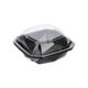 188018 - Octaview APET 150 x150 x 70 mm 400 cc zwart + deksel transparant