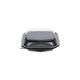 188019 - Octaview APET 185 x185 x 70 mm 625 cc zwart + deksel transparant
