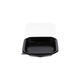 188019 - Octaview APET 185 x185 x 70 mm 625 cc zwart + deksel transparant