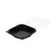 188019 - Octaview APET 185 x185 x 70 mm 625 cc zwart + deksel transparant