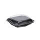 188021 - Octaview APET 225 x 225 x 65 mm 925 cc zwart + deksel transparant