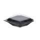 188021 - Octaview APET 225 x 225 x 65 mm 925 cc zwart + deksel transparant