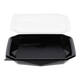 188021 - Octaview APET 225 x 225 x 65 mm 925 cc zwart + deksel transparant