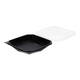 188021 - Octaview APET 225 x 225 x 65 mm 925 cc zwart + deksel transparant
