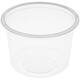 Bak PP ø115/80 transparant 500 ml rond - 8118C