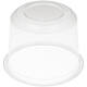 Bak PP ø115/80 transparant 500 ml rond - 8118C