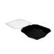 188022 - Octaview APET 225 x 225 x 80 mm 1150 cc zwart + deksel transparant