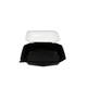 188022 - Octaview APET 225 x 225 x 80 mm 1150 cc zwart + deksel transparant