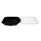 188022 - Octaview APET 225 x 225 x 80 mm 1150 cc zwart + deksel transparant