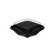 188022 - Octaview APET 225 x 225 x 80 mm 1150 cc zwart + deksel transparant