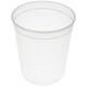Bak PP ø115/138 transparant 1000 ml rond spuitgiet