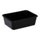 Bak PP 182 x 135 x 65 mm zwart 1000 ml rechthoekig spuitgiet
